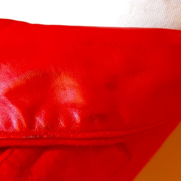 ZAC POSEN FOR TARGET LEATHER JACKET RED SZ MED FOR WOMAN - Picture 8 of 16